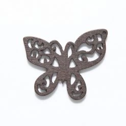 48WC819-58R: Cut Wood Butterfly 48mm Dark Finish - 3 Pieces