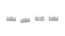 4ME41-SSR: Sterling Silver Twisted "Liquid Silver" Tube 1x4mm 0.037" Inner Diameter - 50 Piece Package