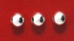 5MR810-SS: Sterling Silver Round Smooth Seamless 5mm 1.5mm Inner Diameter 10 Pieces