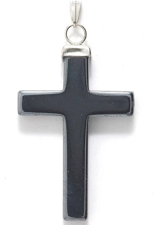 60ST403-C: Hematite Cross Pendant With Cap/bail 22x34mm Average - 1 Piece 3 60ST403-C: Hematite Cross Pendant With Cap/bail 22x34mm Average - 1 Piece