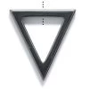 60ST403-TR: Hematite Triangle Pendant 30x32mm - 3 Pieces -Handmade Beads Discount Store 60ST403 TR PendantsandCharms GemstonePendants