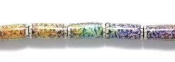 65MB199: Mirage Mood Bead Secret Garden 6x16mm - 1 Piece