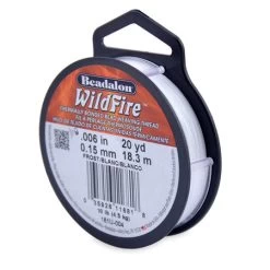 65TN312-20: Wildfire Thread Frost 20 Yards Spool .006 10lb - Spool