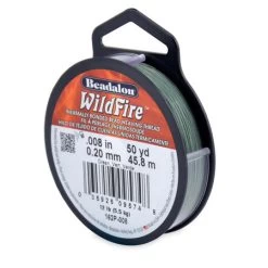 66TN183-50: Wildfire Thread Green 50 Yards Spool .008 12lb