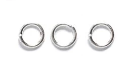 6FI221-SR: Jump Ring Silver 5.5mm 21 Gauge 116 Piece - 7 Grams