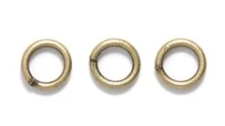 6FI891-AB: Solid Jump Ring Antique Brass 18 Gauge APPROXIMATELY 24 Pieces