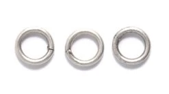 6FI891-AS: Solid Jump Ring Antique Silver Plated Brass 18 Gauge APPROXIMATELY 24 Pieces