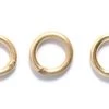 6FI891-HG: Solid Jump Ring Hamilton Gold 6mm 18 Gauge - 24 Pieces -Handmade Beads Discount Store 6FI891 HG Findings JumpandSplitRings PremiumElectroplatedSolidRings