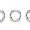 6FI891-S: Solid Jump Ring Silver Plate 18 Gauge APPROXIMATELY 24 Pieces -Handmade Beads Discount Store 6FI891 S Findings JumpandSplitRings PremiumElectroplatedSolidRings