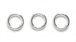 6FI891-S: Solid Jump Ring Silver Plate 18 Gauge APPROXIMATELY 24 Pieces