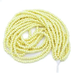 6SB921-PR: Czech Seed Bead Permalux Light Yellow 6/0 -Col # 22001 - 6 String