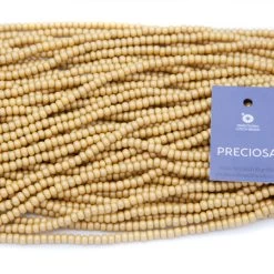 6SB928-P: Preciosa Czech Seed Bead Permalux Yellow Brown 6/0 - 36 Strings
