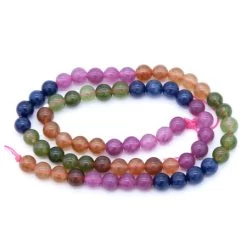 6ST525-RB: Rainbow Jade Stone Rounds 6mm
