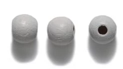 6WO113-CR: Preciosa Czech Wood Round White 5x6mm - 200 Piece Pack