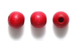 6WO147-CR: Preciosa Czech Wood Round Dark Red 5x6mm - 200 Piece Pack