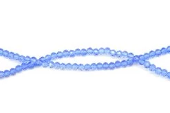 71CD272: Crystal Rondelle Light Sapphire A A A 3X4MM 16" String -Handmade Beads Discount Store 71CD272 Beads ChineseGlass