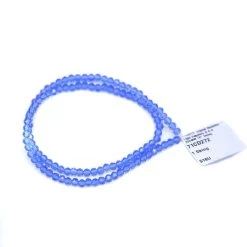 71CD272: Crystal Rondelle Light Sapphire A A A 3X4MM 16" String -Handmade Beads Discount Store 71CD272 PKG