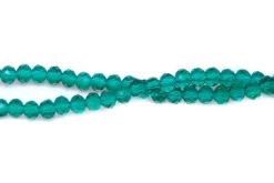 71CD287: Crystal Rondelle Emerald A A A 3X4MM 16" String -Handmade Beads Discount Store 71CD287 Beads ChineseGlass