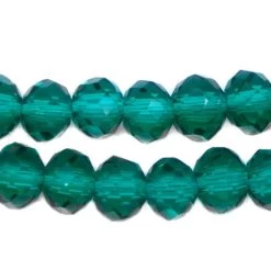 71CD287: Crystal Rondelle Emerald A A A 3X4MM 16" String