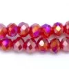 71CD544: Crystal Rondelle Siam AB A A A 3X4MM 16" String -Handmade Beads Discount Store 71CD544 thumbnail