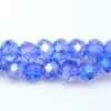 71CD572: Crystal Rondelle Light Sapphire AB A A A 3X4MM 16" String -Handmade Beads Discount Store 71CD572 thumbnail