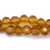73CD254: Crystal Rondelle Topaz A A A 4X6MM 16" String -Handmade Beads Discount Store 73CD254 thumbnail