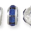 75CC274-S: Preciosa Rhinestone Rondell Sapphire Silver 6m - 36 Pieces 2 75CC274-S: Preciosa Rhinestone Rondell Sapphire Silver 6m - 36 Pieces -Handmade Beads Discount Store 75CC274 S Findings PreciosaRhinestones RhinestoneRondellesSquaredellesandBalls