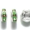 75CC282-S: Preciosa Rhinestone Rondell Peridot Silver 6mm - 36 Pieces -Handmade Beads Discount Store 75CC282 S Findings PreciosaRhinestones RhinestoneRondellesSquaredellesandBalls