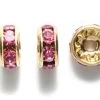 75CC292-G: Preciosa Rhinestone Rondell Rose Gold 6mm - 36 Pieces 2 75CC292-G: Preciosa Rhinestone Rondell Rose Gold 6mm - 36 Pieces -Handmade Beads Discount Store 75CC292 G Findings PreciosaRhinestones RhinestoneRondellesSquaredellesandBalls