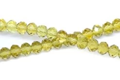 75CD225: Crystal Rondelle Sunflower A A A 6X8MM 16" String -Handmade Beads Discount Store 75CD225 Beads ChineseGlass