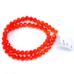 75CD236: Crystal Rondelle Hyacinth A A A 6X8MM 16" String -Handmade Beads Discount Store 75CD236 PKG