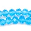 75CD263: Crystal Rondelle Aqua Blue A A A 6X8MM 16" String -Handmade Beads Discount Store 75CD263 thumbnail