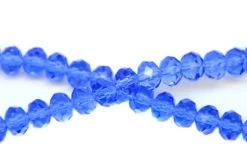 75CD272: Crystal Rondelle Light Sapphire A A A 6X8MM 16" String -Handmade Beads Discount Store 75CD272 Beads ChineseGlass