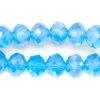 75CD563: Crystal Rondelle Aqua Blue AB A A A 6X8MM 16" String -Handmade Beads Discount Store 75CD563 thumbnail