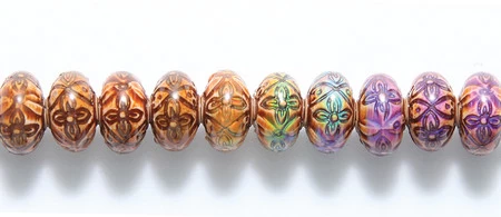 75MB199: Mirage Mood Bead Rosy Posy 8x12mm - 1 Piece 3 75MB199: Mirage Mood Bead Rosy Posy 8x12mm - 1 Piece