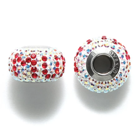 77CT243-M2: Brand Name Redacted Crystal Pave Crystal Aurora Borealis Finish With Light Siam Mum 15mm - 1 Piece 3 77CT243-M2: Brand Name Redacted Crystal Pave Crystal Aurora Borealis Finish With Light Siam Mum 15mm - 1 Piece