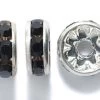 78CC109-S: Preciosa Rhinestone Rondell Jet Silver 8mm - 36 Pieces 2 78CC109-S: Preciosa Rhinestone Rondell Jet Silver 8mm - 36 Pieces -Handmade Beads Discount Store 78CC109 S Findings PreciosaRhinestones RhinestoneRondellesSquaredellesandBalls