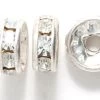 78CC212-S: Preciosa Rhinestone Rondell Crystal Silver 8mm - 36 Pieces -Handmade Beads Discount Store 78CC212 S Findings PreciosaRhinestones RhinestoneRondellesSquaredellesandBalls