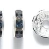 78CC269-S: Preciosa Rhinestone Rondell Montana Silver 8mm - 36 Pieces -Handmade Beads Discount Store 78CC269 S Findings PreciosaRhinestones RhinestoneRondellesSquaredellesandBalls