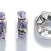 78CC295-VS: Preciosa Rhinestone Rondell Violet Silver 8mm - 36 Pieces -Handmade Beads Discount Store 78CC295 VS Findings PreciosaRhinestones RhinestoneRondellesSquaredellesandBalls