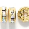 78CC512-G: Preciosa Rhinestone Rondell Crystal Aurora Borealis Finish Gold 8mm - 36 Pieces 2 78CC512-G: Preciosa Rhinestone Rondell Crystal Aurora Borealis Finish Gold 8mm - 36 Pieces -Handmade Beads Discount Store 78CC512 G Findings PreciosaRhinestones RhinestoneRondellesSquaredellesandBalls