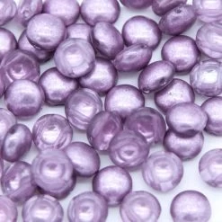 8CA896-T: Preciosa Czech Candy Two Hole Metallic Lilac Shine 8mm - 50 Pieces Per Package