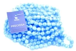 8FC1171: Preciosa Czech Faceted Round Light Blue Crystal 2 Tone 8mm - 300 Pieces -Handmade Beads Discount Store 8FC1171 Beads FirePolishedBeads