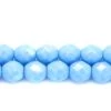 8FC562-OPR: Czech Faceted Round Light Turquoise Aurora Borealis Finish 8mm - - 25 Piece Pack -Handmade Beads Discount Store 8FC562 OPR thumbnail