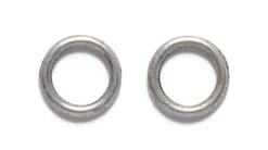 8FI891-AS: Solid Jump Ring Antique Silver Plate 8mm 18 Gauge APPROXIMATELY 24 Pieces