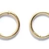 8FI891-HG: Solid Jump Ring Satin Hamilton Gold Plate 8mm 18 Gauge APPROXIMATELY 24 Pieces -Handmade Beads Discount Store 8FI891 HG Findings JumpandSplitRings PremiumElectroplatedSolidRings