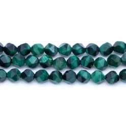 8ST421-GSF: Green Tiger Eye Star Cut 8mm