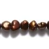 92FP355-N: Pearl Nugget 6mm Average Bronze - String -Handmade Beads Discount Store 92FP355 N Beads FreshwaterPearls