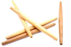 98WP153: India Wooden Hare Pipe 6 Inch 5Pc