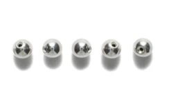 99MW812-3: Beadalon Round Memory Wire End Bead Silver Plated 3mm - - 50 Pieces Per Package